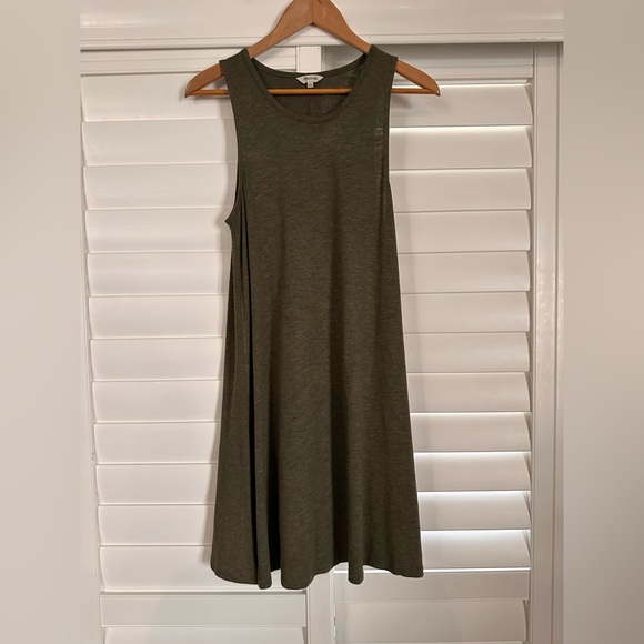 Madewell Highpoint Tank Dress in Olive Green Size Large Women’s Sleeveless - Picture 6 of 8